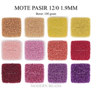 [100 GRAM] Sand Beads / Colorful Sand Beads Sequins 12/0 1.9mm Semi Japanese Yellow Light Gold Terra