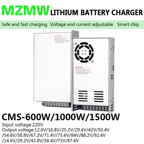 Lithium battery charger power supply Lifepo4 Li-ion 12v 24v 36v 48v 60V 72V 67.2V 84V 88.2V 92.4V Vo