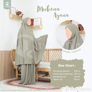 Termurah Mukena Ayana Penutup Dagu Crinkle Airflow Jumbo Uk hijab