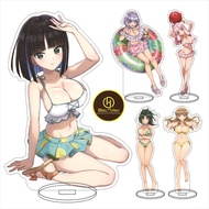 Dolphin Wave Swimsuit Series Acrylic Stand Sakimiya Iruka Figure Desktop Display Kawaii Anime - DH