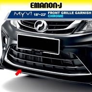 HC CARGO MYVI FRONT BUMPER CHROME GANISH skirt GEAR UP ACCESSORIES 2018 2019 2020 2021