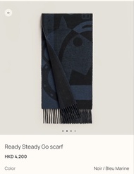 Hermes Ready Steady Go cashmere scarf 圍巾/頸巾