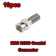 10pcs /BNC RG59 Connector, Male BNC Twist-On Connector for RG-59 Coax Cable