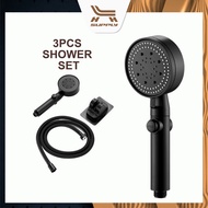 LH 3 PCS Set Shower Head Water Saving 5 Modes Adjustable Bath Shower High Pressure Showerhead Handheld Shower