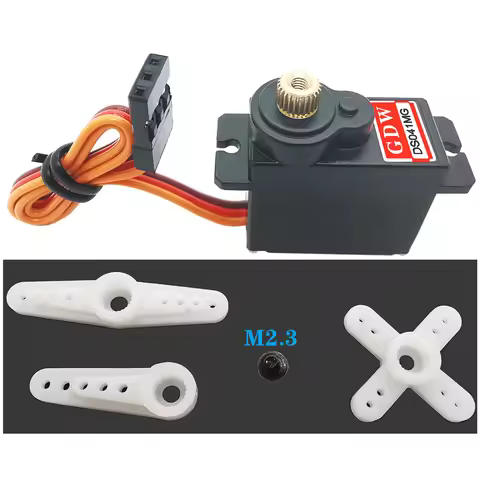 GDW DS041MG 5KG 4. 8V up to 8.4 V Speed:0.10sec Mini Metal Gear Analog Servo For Rc Hobbies Car Boat