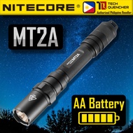 Nitecore MT2A Flashlight - 345 Lumens - 2x AA Battery - Turbo Mode - 67 grams - 50h runtime - IPX8