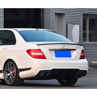 For Mercedes Benz W204 Spoiler 2008-2014 C-class C180 C200L C63 Spoiler High Quality ABS Car Rear Wi