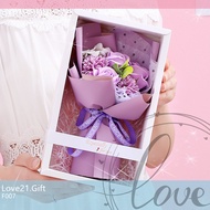 💜READY STOCK💜 F007 Mother Day Flower Aroma Soap Flower Bouquet Rose Carnation Hydrangea Hadiah untuk