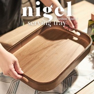 Nigel Bamboo Serving Tray | Decorative Tray | Food Jug Set Tray | Canister Tray | Kueh Kueh Tray