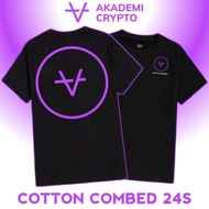 ACADEMI CRYPTO NEW LOGO T-SHIRT PREMIUM 24S COMBED COTTON/ BLACK/ UNISEX/ FOR MEN AND WOMEN