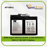 Acer Aspire Switch Alpha 12 SA5-271 SA5-271P SW512-52-513BB 37Wh Battery AP16B4J