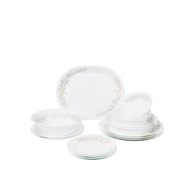 Corelle 18pc Dinner Set, Silver Crown