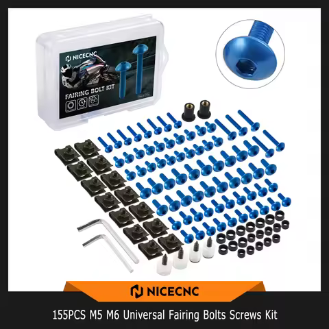 155PCS M5 M6 Motorcycle Racing Fairing Bolts Screws Kit For YAMAHA MT07 MT09 MT03 MT10 XSR900 YZF R1