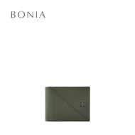 Bonia Uniform Green Alonzo Flap-Up Cards Wallet