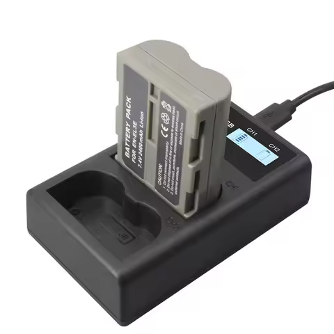 Camera Battery Charger EN-EL3E LCD Digital Charger for Nikon D50 D70 D70S D90 D80 D100 D200 D300 D30
