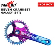 MOUNTAIN BIKE SAGMIT REVEN CRANKSET GALAXY COLOR 34T AND 36T