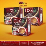 D2X Coffee Mangosteen Classic Sweetened with Stevia Bundle of 3
