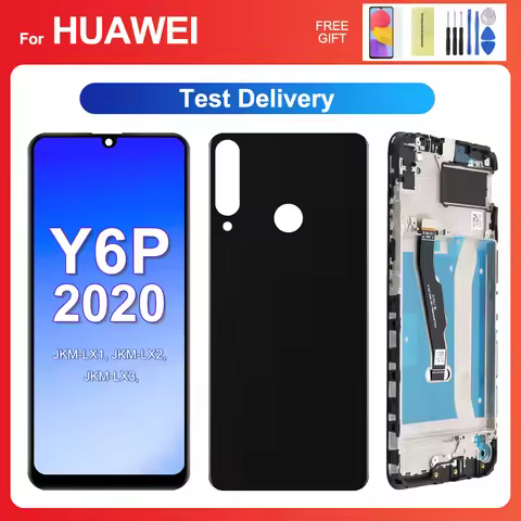 HUAWEI LCD Y6P OEM For HUAWEI Y6p 2020 6.3''For Y6P MED-LX9 MED-LX9N LCD Display Touch Screen Digiti