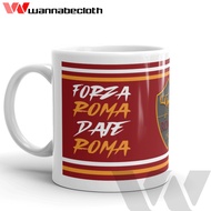 AS Roma Mug AS Roma Printed Glass Custom Mug Ball Mug Souvenir Gift Collection AS Roma Mug V3