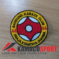 Logo Karate BKC Bandung Karate Club Bordir Tebal