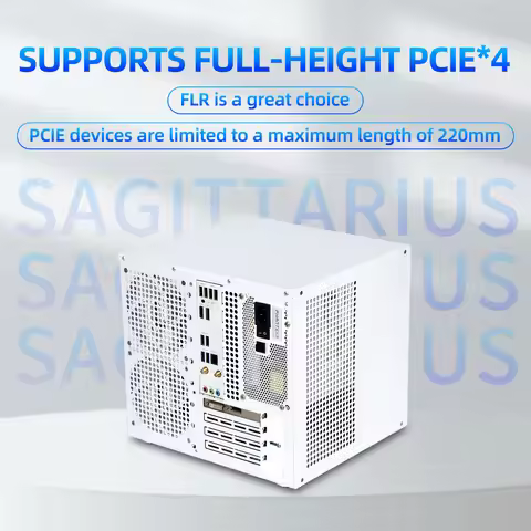 Sagittarius 8 Bay Position NAS Computer Chassis, SATA/SAS Backplane | Full-height PClE | MATX Mother