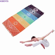 ASBOYSS Yoga Carpet Soft Mexico Chakras Travel Floor Mat Tapestry Mandala Beach Towel