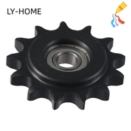 LIAOYING Convex Idler Gear, C45 Carbon Steel 10mm Bore 1/2" Pitch Chain Idler Sprocket, with Insert 