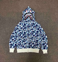 BAPE abc camo shark 迷彩鯊魚連帽外套
