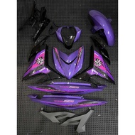 Y15ZR V2 COVERSET CUSTOM BUTTERFLY PURPLE & BLACK MAGICBOY SIAP TAMPAL