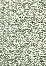 Cheetah Rug for Bedroom, 5x7 Leopard Print Area Rug Animal Rug for Living Room Green
