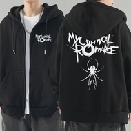 Men Fashion Hoodies Jacket Coats My Chemical Romance Mcr Dead Zipper Hoodie Top Loose Black Parade P