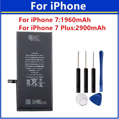 High Capacity Replacement Battery For iPhone 7 7 Plus iPhone 7 Plus iPhone 7 Replacement Battery +Fr