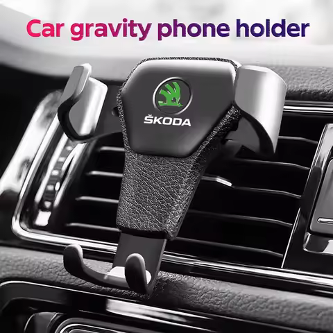 Gravity Car Phone Holder Air Vent GPS Stand Accessories For Skoda Octavia MK2 MK1 2 3 A5 A7 A8 Fabia