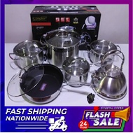 Original Zepter 12pc German Brand Stainless Steel Cookware Set Multifunctional Cooking Tools