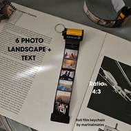 GANTUNGAN Customized roll film keychain 6 photos landscape | Roll film keychain | Unique gifts | Cus