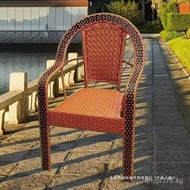 Backrest Chair Chair Rattan Chair Rattan Chair with Armrests Widened Rattan Chair Indoor Outdoor Enl