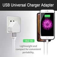 Gadgetbase UK Plug Dual USB Charger Travel Charger 5V1A Power Adapter Head British Standard Charger