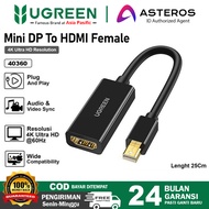 UGREEN Mini Cable DP To HDMI Male/Female 4K@60Hz 40360