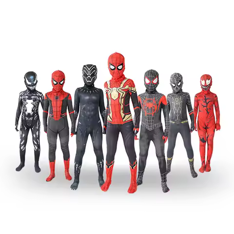 Custom Made11 Style Superhero SpidermanNew Miles Morales Far From Home Cosplay Costume Zentai Spider