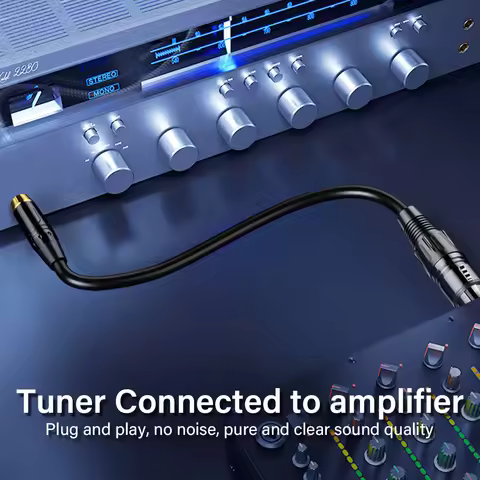 XLR Female/Male To RCA Audio Cable 3Pin Cannon Phono Coaxial 3m 5m 10m 15m Long Karaoke Mic Amplifie