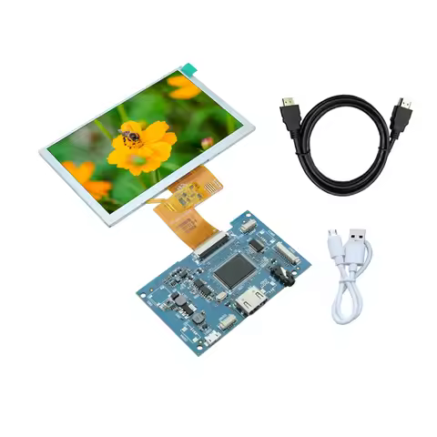 5-inch 1024 * 600 high resolution 1000cd/m ² high brightness HDMI 5V USB powered LCD screen display 
