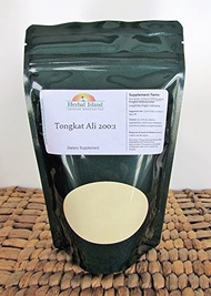 [USA]_Herbal Island Tongkat Ali 200:1 Root Extract Powder 1 LB or 16 OZ (Eurycoma longifolia Jack) w