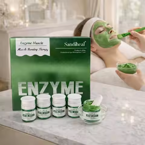 Germany Enzyme Mask for Facial Enzyme Threpy Set Protease Hydrating Brightening & Smoothing Tighten 