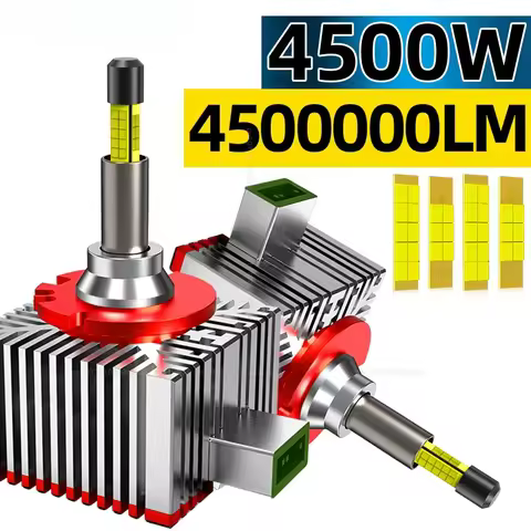 1pc of 360 Degree D3S Led Headlights 4500LM 6000K HID D1S D3S D8S D1R D3R D Series Car Lights Canbus