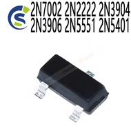 100PCS 2N7002LT1G SOT-23 SMD 702 MMBT2907A 2F 1P 1AM 2A G1 2L MMBT2222A MMBT5551 2N7002 2N2222 2N390