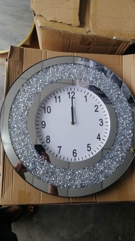 diamond crush wall clock (jam dinding)