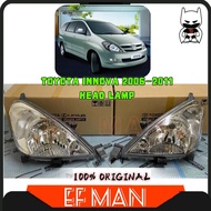 100% ORIGINAL TOYOTA INNOVA TGN40 HEAD LAMP 81106 0K130 DEPAN LAMPU HIGH QUALITY LEFT RIGHT LIGHT