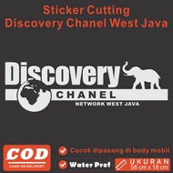 Dicovery Channel Sticker, Discovery Channel Newtwork West Java Sticker, Jeep Sticker 58 cm x 18 cm