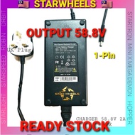 Charger AC Adapter for Electric Scooters & EBike 29.4V, 42V, 54.6V, 58.8V, 67.2V. Starwheels, Startr