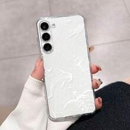 1 ชิ้น เคสโทรศัพท์แฟชั่นลาย Capybara พระจันทร์สีขาวครีม ลายนูนหนา ป้องกันการตก มีรูสำหรับเลนส์ เหมาะ